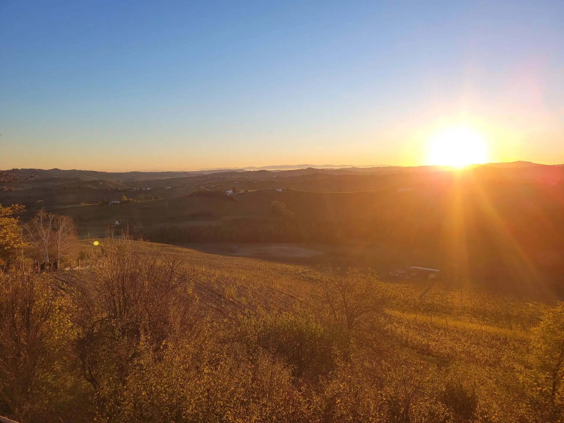 View from our garden @villa perla in autumn